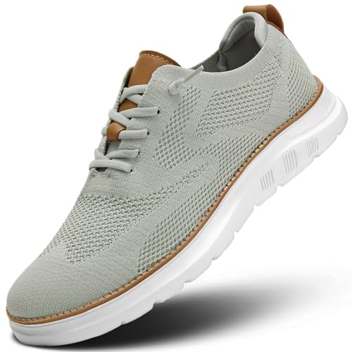 Image of Mens Casual Dress Shoes Fashion Mesh Oxfords Business Walking Work Sneakers Comfortable Lightweight Soft Sole