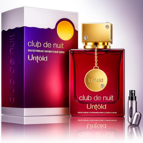 ARMÀF Club de Nuit Untold Perfume Árabe Unisex, Eau de Parfum Floral 105ML, Importado desde Dubái, Larga Duración + Atomizador Recargable 5ML – UBOON