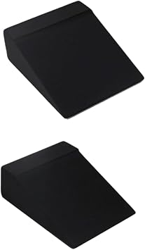 2Pcs Nonslip Squats Wedges Block Strength Training Leg Machine Calf Stretcher Slants Board Foot Stretch Blocks Calf Stretcher Slants Board Foot Stretch Block