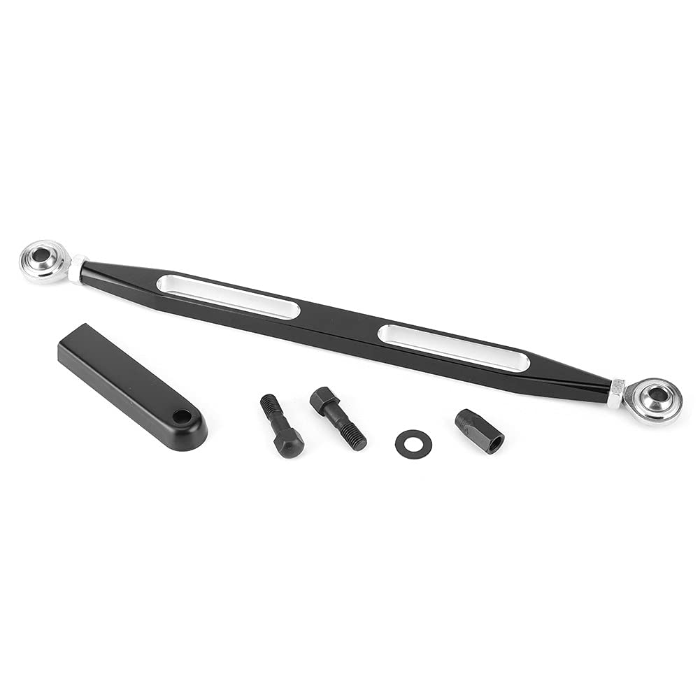 Long Dual Hole Type Gear Shift Change Rod Linkage Shifter Link Fit for Tour Glide 1980-2017 Black