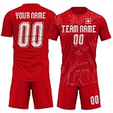 Custom Switzerland Red Soccer Jersey 2026 Men Women Youth Kid, Camisetas De Futbol Jersey and Soccer Shorts Personalized Name Number Logo Breathable Soccer Team Jerseys Sports Fan Jerseys