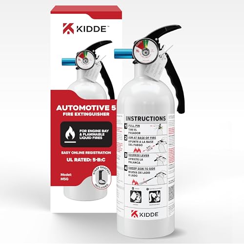 Kidde Fire Extinguisher for Vehicles, Cars, Trucks, Single-Use 5B...