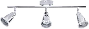 LITECRAFT Taurus Spotlight Bar Adjustable Bathroom 3 Light - Polished Chrome