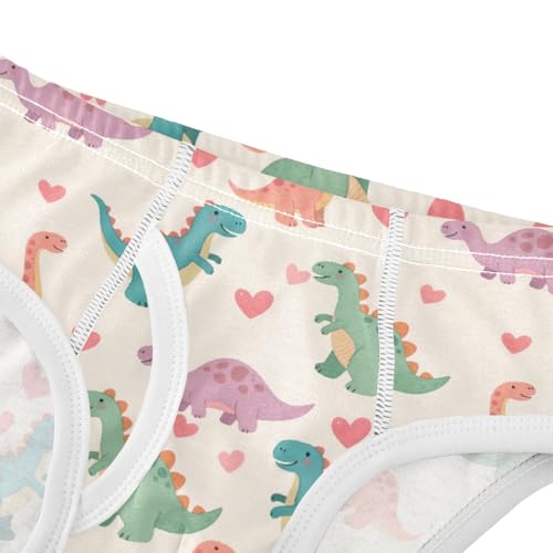 Cartoon Dinosaur and Love Boys' Underwear 100% Cotton Boys' Briefs Soft Toddler Underwear4