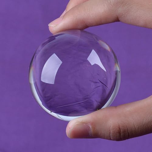 DSJUGGLING Small Size 65mm Clear Acrylic Contact Juggling Ball for Beginners & Transparent Practice Juggling Ball Great for Small Hands and Multiple Balls Contact Juggling (appx. 2.55 inch) - Thumbnail 3