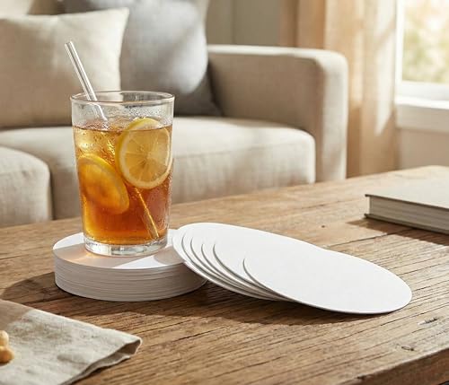 eSplanade sottobicchieri di carta usa e getta (set da 100) - usa e getta sottobicchieri di carta reversibili - perfetti per bar, hotel, ristoranti e feste.