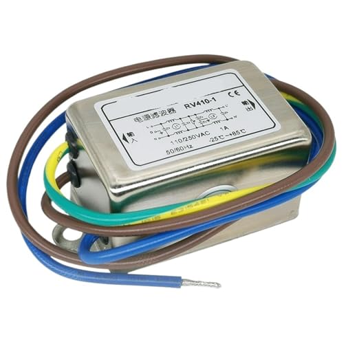 Filtro antiinterferencias RV410 con doble sección EMI para red AC