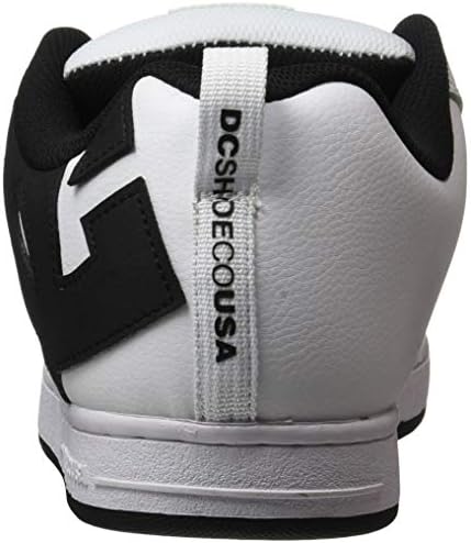 DC Shoes Men's Court Graffik Skate Shoe, White/Black/Black, 16 UK