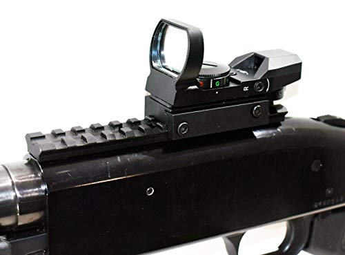 Trinity 1X30 Red Dot Sight With Mount For Mossberg 500 And Mossberg 590 Hunting Optics Tactical Home Defense Accessory Aluminum Black Picatinny Weaver Base Mount Adapter Single Rail. #TOP3