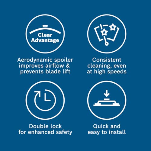 Image of Bosch Wiper Blade 3397016576KTS CLEAR Advantage, Single, 16 Inch, Driver Side, Comes with Easy to Install Quick-clip Adapter
