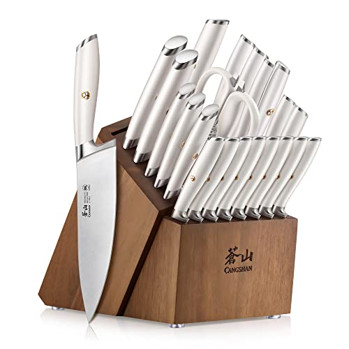 Cangshan L1 Series 23-Piece Classic Knife Block Set, Forged German Steel, 1027549 by Cangshan - Used condition - US$375.16