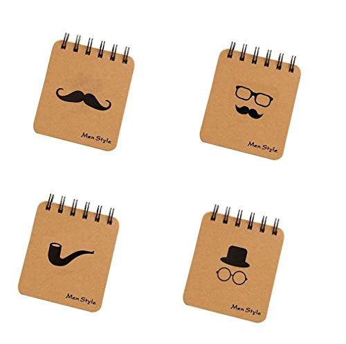 Hinleise 4 tragbare Mini-Notizblöcke Cover