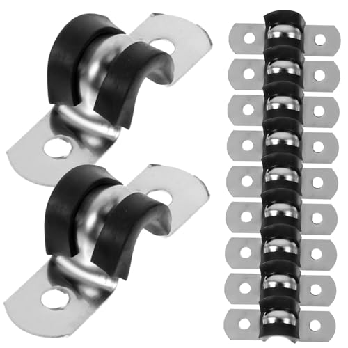 Gadpiparty 20Pcs Wire Clamp with Pads Durable Cable Clips for Automotive and Industrial Use Easy Installation Non Corrosive Design