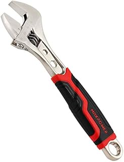 MAXPOWER Regulowany klucz 8"/200 mm z miękkim uchwytem, bardzo szeroki regulowany klucz kluczowy z maksymalną mocą otwierania 30 mm