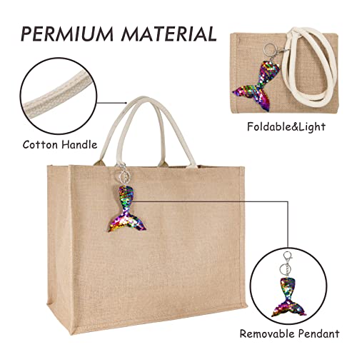 Hibala Woven Large Beach Bag Straw Bag Beach Tote Handmade Weaving Shoulder Bag Tassel Bag Handbag (Mermaid) … #TOP3