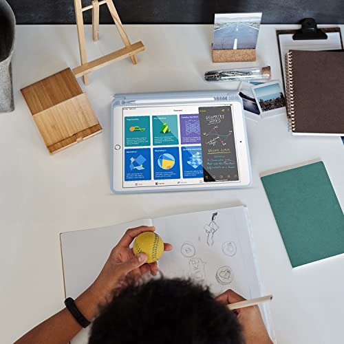 Kenke Ipad 9.7 2018/2017 Case With Pencil Holder, Auto Wake/Sleep Smart Cover With Trifold Stand, Soft Tpu Back Cover, Lightweight Shockproof Case For Ipad 9.7 Inch 6Th/5Th Generation, Light Blue #TOP5