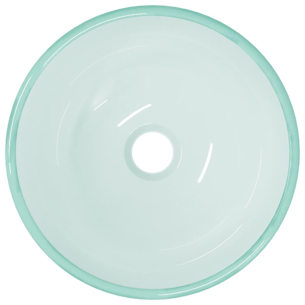 Lavabo de cristal templado 30 x 12 cm mate