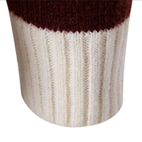 Men’S Mock Neck Knit Pullover Sweater Slim Fit Long Sleeve Vintage Streetwear Knitwear Jumper Top 7