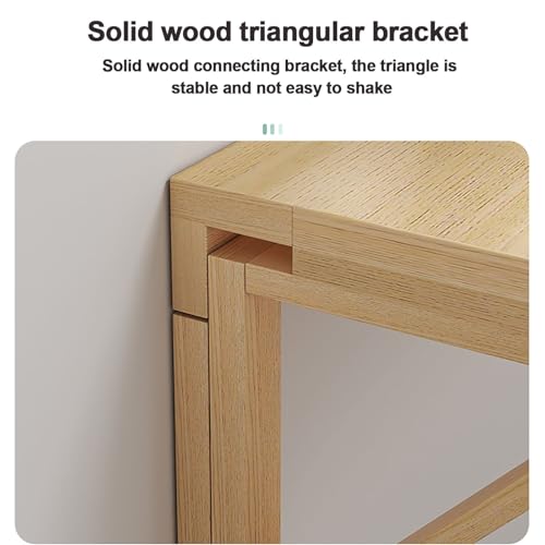 Pequeño espacio mesa abatible de pared，mesa de cocina pequeña，escritorio plegable pared madera maciza，Fuerte capacidad de carga, varios tamaños disponibles,para salas de estar, cocinas y dormitorios - imagen 5