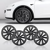 Klutchtech Model Y Wheel Covers 20 inch Juniper Helix 2.0 2025 2026, 20' Matte Black Wheel Protector Compatible with Tesla Model Y Accessories 2025 2026 (Refreshed Juniper Only 4PCS)