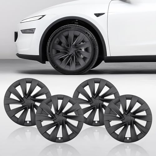Klutchtech Model Y Wheel Covers 20 inch Juniper Helix 2.0 2025 2026, 20" Matte Black Wheel Protector Compatible with Tesla Model Y Accessories 2025 2026 (Refreshed Juniper Only 4PCS)