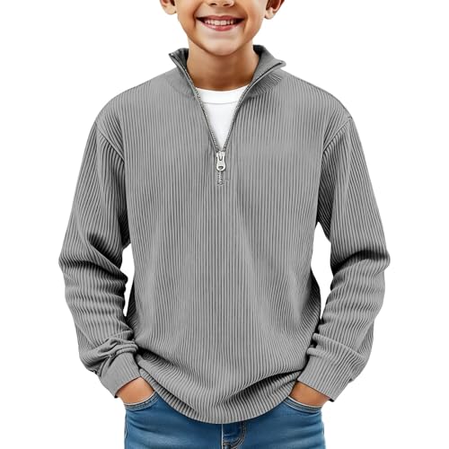 Pull col roulé garçon zippé idéal pour la cour de récréation - 7