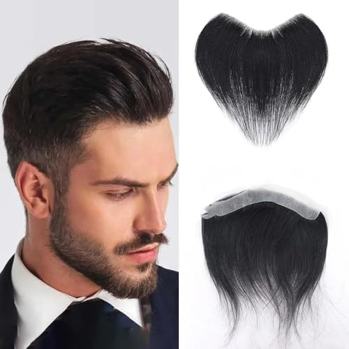 Human Hair Front Hairline Toupee for Men