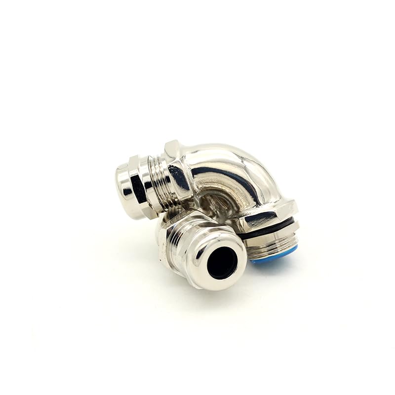 Prensaestopas metálico M25 codo 90 grados inoxidable para cable de 13-18mm estanco 4