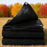Telo Impermeabile Esterno 150 x 200 cm Resistente Ai Raggi Uv, Resistente Agli Agenti Atmosferici, Impermeabile e Antistrappo Telo di Protezione per Giardino, Arredamento, Nero