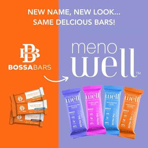 Bossa Bars Menopause Energy Bars For Women, Toasted Vanilla Almond, Plant Based, 8G Of Protein, High Fiber, Meno Middle" Support, 1G Added Sugar, Mini Meal Or Snack, 12 Count (Pack Of 1) #TOP1