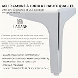 LA VANE piètements métal chromés, lot de 4, hauteur 10,2 cm photo 3