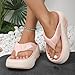 HoaloX Women's summer platform sandals - Fashionable and comfortable, suitable for outdoor wear (Pink Color,8)