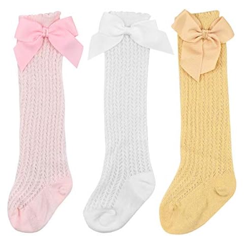 Shengxi Knee High Bow Socks for Babies Cover