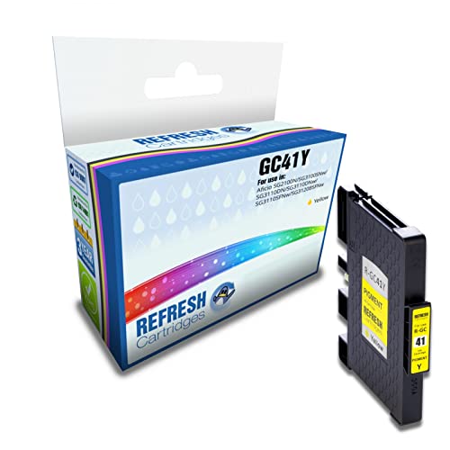 Refresh Cartridges Zamiennik wkładu atramentowego dla Ricoh GC41Y (żółty)