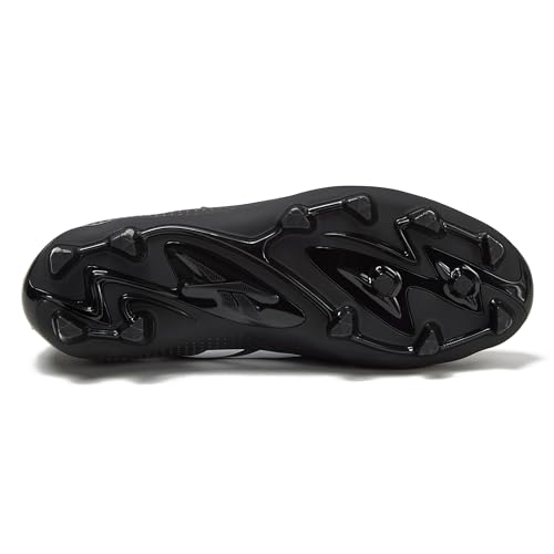 Reebok Strike MG Alt Youth Kids Soccer Cleats Boys and Girls Soccer Shoes, Lace Up or Hook & Loop Closure, Indoor or Outdoor for Turf or Grass, Black/Grey, 11 by Reebok - Image 5
