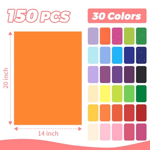 image for Simetufy 150 Sheets Tissue Paper for Gift Bags, 30 Colors 14 x 20 Inch