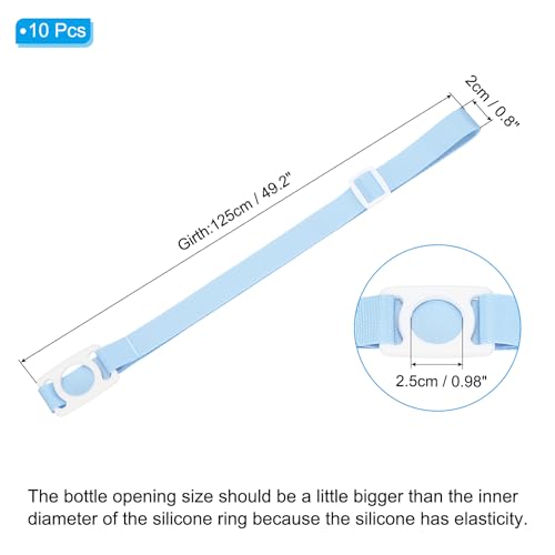Image of PATIKIL Water Bottle Lanyard, Adjustable Holder Shoulder Strap with Ring Buckle Carrier Clips for Walk Outdoor