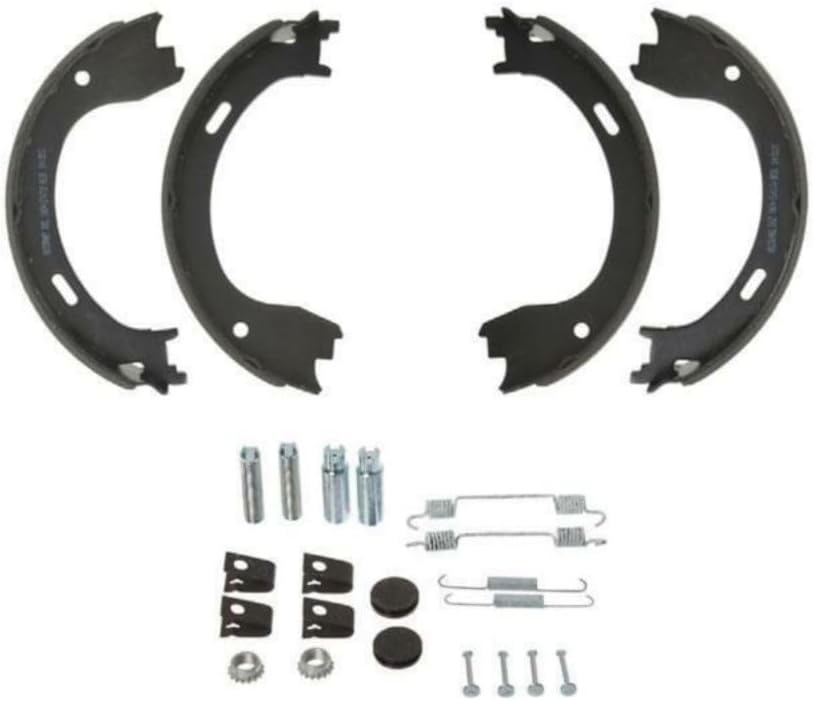 Compatible with Crew Cab Extended Rear Parking Brake Shoe with Springs 154405