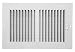 Accord AASWWH2106 Sidewall/Ceiling Register with 2-Way Aluminum Design, 10-Inch x 6-Inch(Duct Opening Measurements), White
