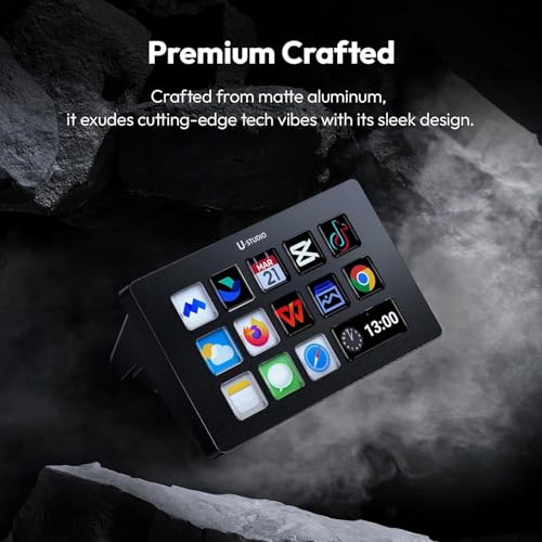 Teclado de macro ULANZI D200 U-Studio, 14 teclas LCD, 13 teclas de macro personalizáveis para contro