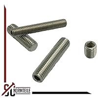 Gewindestifte mit Kegelkuppe und Innensechskant Antrieb - M3x10 - (25 Stück) - Madenschrauben - DIN 913 (ISO 4026) - aus rostfreiem Edelstahl A2 (V2A) - SC913 – Ansicht 4