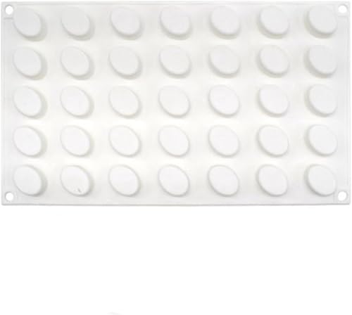 Miniatura 4 de mostsom Molde ovalado de silicona para dulces, 35 rejillas, moldes para fondant de chocolate, herramientas de decoración para hornear