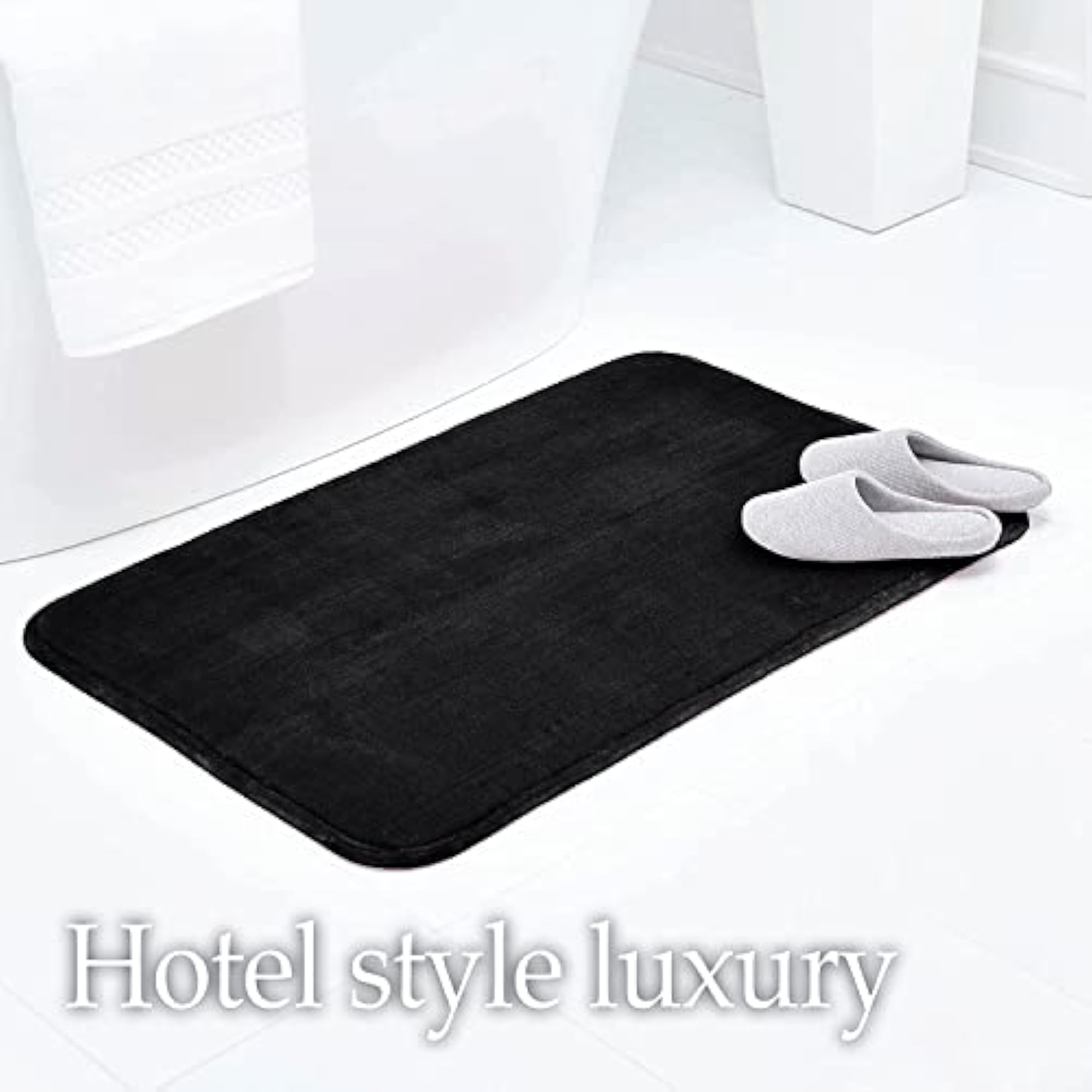 Memory Foam Bath Mat Set, Extra Soft Non-Slip Bathroom Rugs