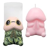 TOPYS Human Organ Body Silicone Resin Mold Candle Mold, Cute Man Body Candle Chocolate Mold, Arts Crafts Shape Figure 3D Mould, Naked Clay Soap Mould for Resin Plaster