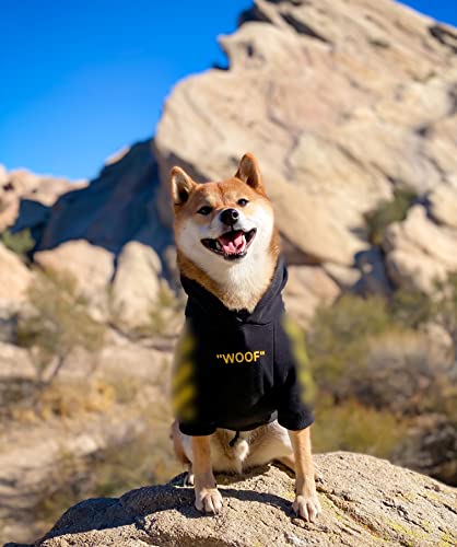 Chochocho Stylish Dog Hoodie Dog Clothes Streetwear Cotton Sweatshirt Fashion Outfit For Dogs Cats Puppy Small Medium Large (2Xl, Yellow) #TOP2