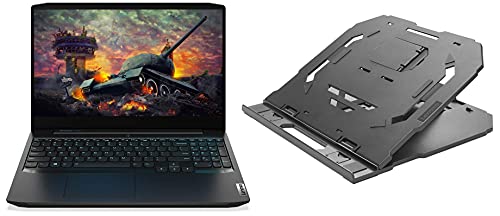 Image of Lenovo IdeaPad Gaming3 AMD Ryzen5 4600H 39.63cm (15.6 inch) FHD 120 Hz IPS Gaming Laptop (16GB /512GB SSD /Win10 /NVIDIA GTX 1650 4GB GDDR6 Graphics /Onyx Black /2.2Kg), 82EY00U4IN 2-in-1 Laptop Stand