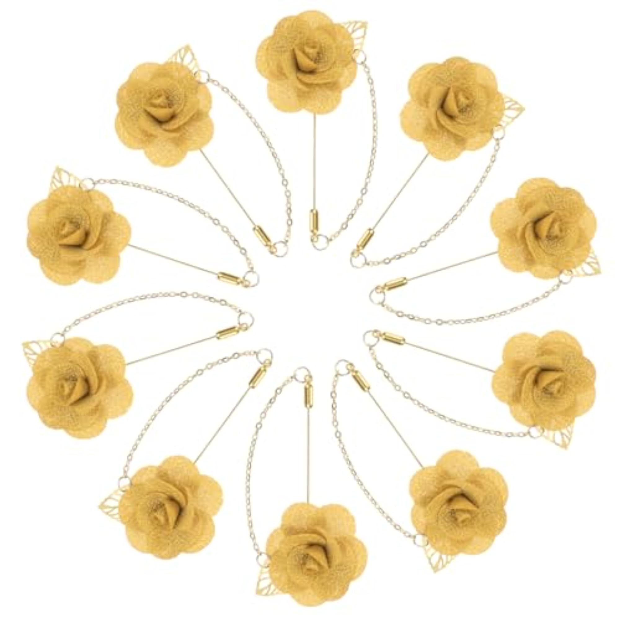 Camellia Flower Lapel Pin for Men, Elegant Brooch