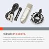 Tascam TM-80 Large Diaphagm Condenser Microphone,Silver