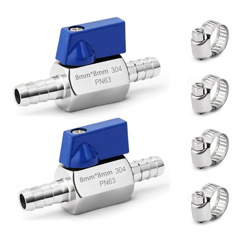 SKLSSVF 5/16 Inch Hose Barb Mini Ball Valve