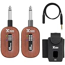 Xvive A58 Wireless Guitar System with H3 Transmitter Holder Mahogany